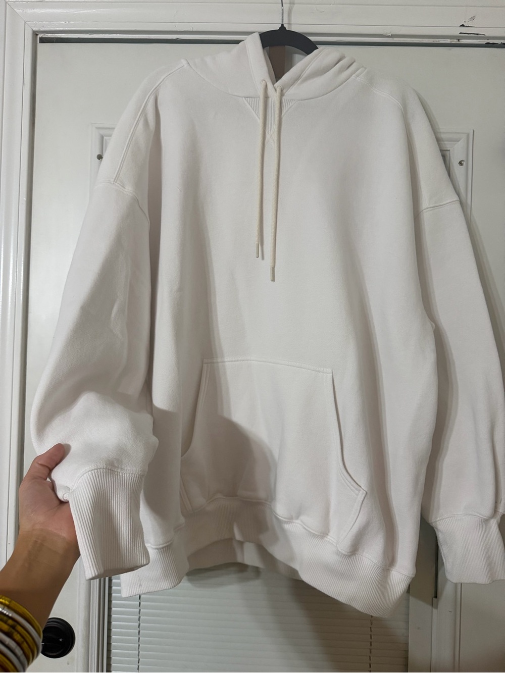 aerie Cream Oversized Hoodie with Kangaroo Pocket
